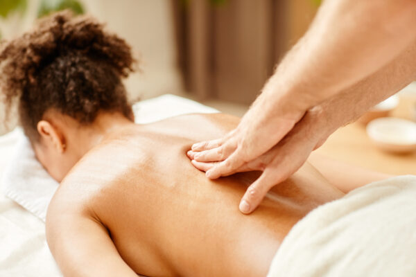 Relaxing back massage