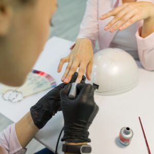 Cuticle work + French gel