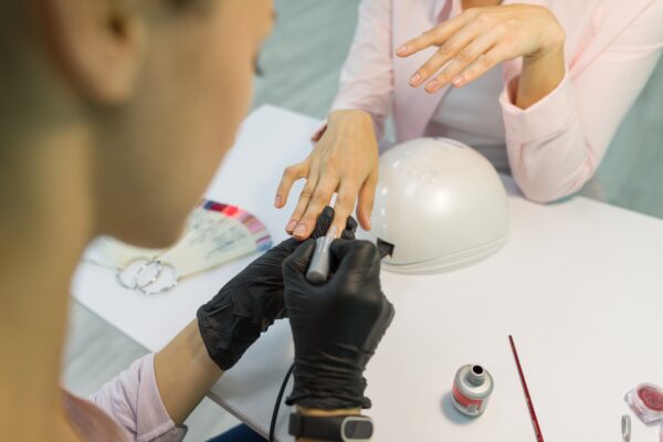 Cuticle work + French gel